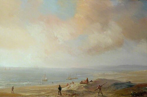 On the Sands near Ostend, Belgium, 1863, Théodore Gudin