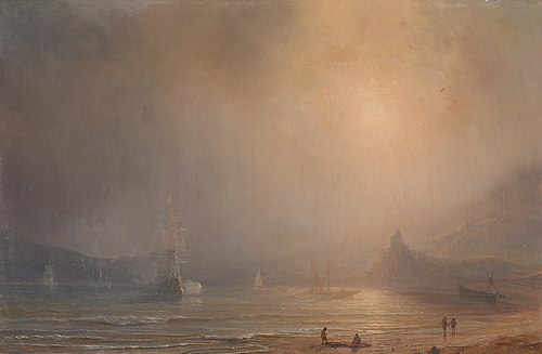 Fog on the Coast of the Mediaterrian Sea, 1836, Théodore Gudin
