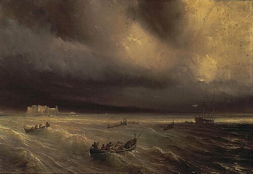 Tempête en mer, 1832, Théodore Gudin