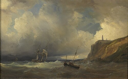 Stormachtig weer, 1869, Théodore Gudin