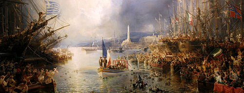 Visite de Napoléon III à Gênes, 1865, Théodore Gudin