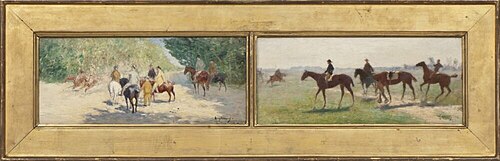 étude de lumière du soleil à Chantilly, 1884, Karl Georg Arsenius