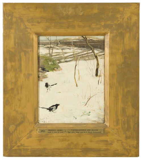 Winter Landscape with Magpies, 1884, Karl Georg Arsenius