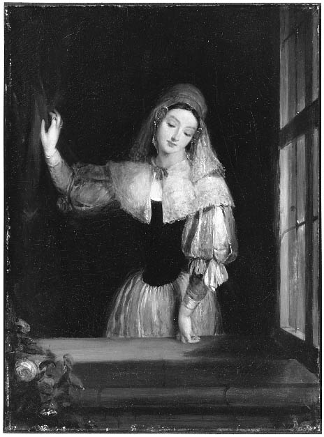 Young Lady in Cauchoise Dress, 1829, Gilbert Stuart Newton