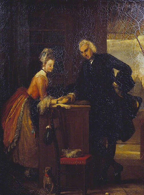 Yorick and the Grisette, 1830, Gilbert Stuart Newton