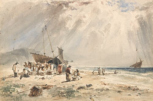 Fishmarket on the Beach, , Giles Firman Phillips