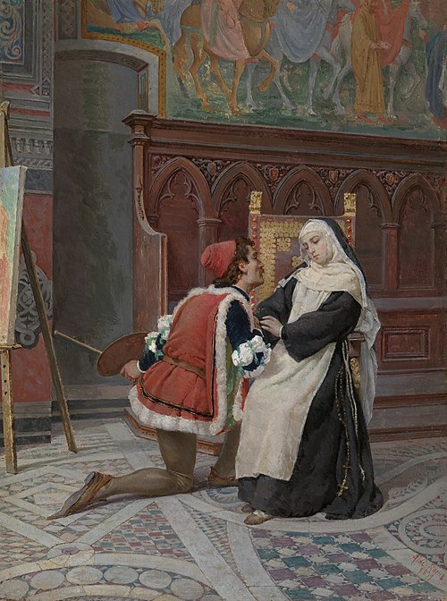 A Painter and His Model, 1879, Pietro Aldi