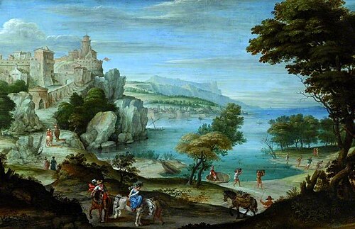 A Seashore with a Castle, , Giovanni Battista Viola