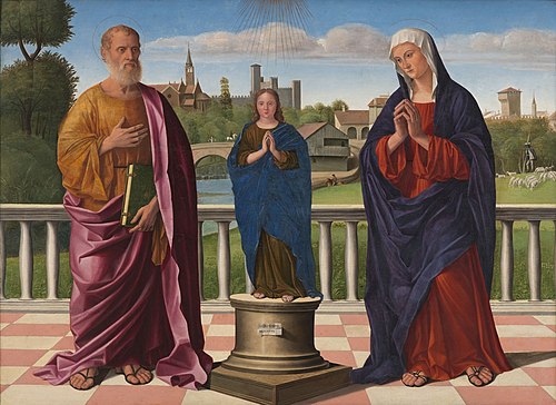 Allegorie van de onbevlekte ontvangenis, 1520, Girolamo Mocetto