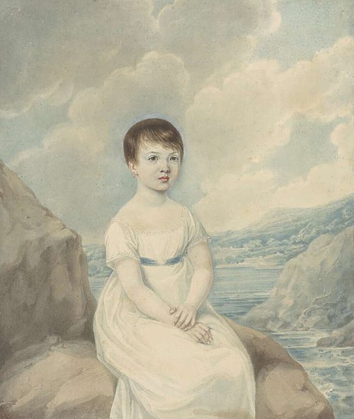 Portrait of Elizabeth Isabella Broughton, about seven years old, 1814, 1814, Richard Read Sr.