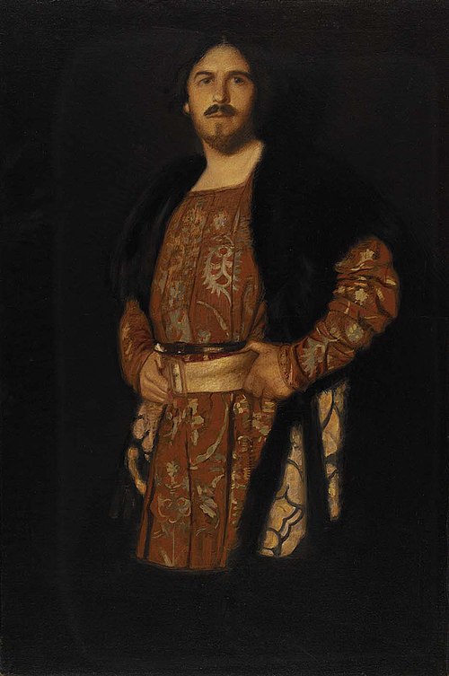 Self-Portrait in Costume of Hamlet, 1900, Albert Herter