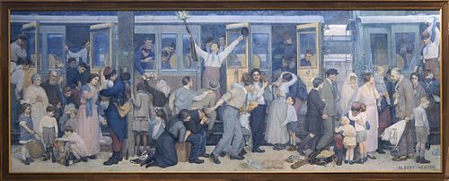 Le Départ des poilus, août 1914, 1926, Albert Herter