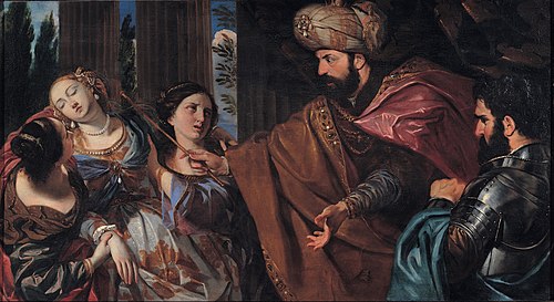 Esther before Ahasuerus, 1650, Giovanni Bonatti
