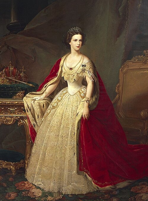 Portrait of Elisabeth, Empress of Austria, 1854, Giuseppe Sogni