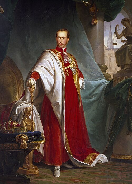 Portrait of Franz Joseph, Emperor of Austria, 1854, Giuseppe Sogni
