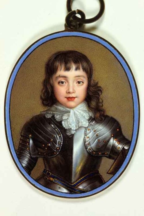 Charles (1630–1685), Prince of Wales, later Charles II, 1638, Jean Petitot