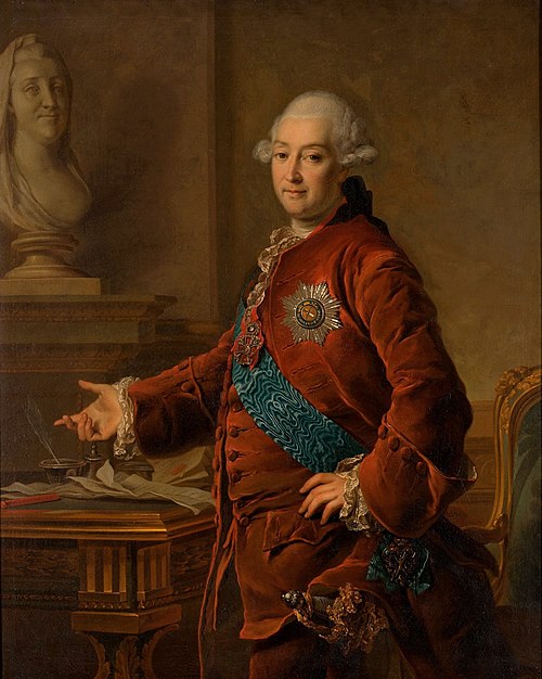 Portrait of Alexandr Mihailovich Golytsyn (1723-1807), vice-chancellor, 1772, Dimitri Gregoriovitch Levitzky