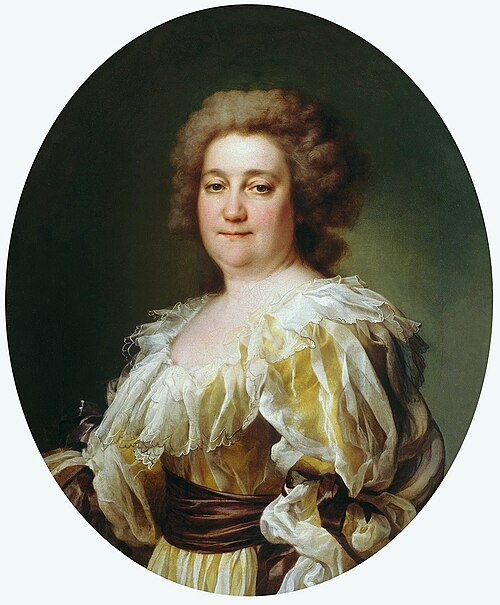Porträt der N. Y. Levitzkaya, Artist's Wife, 1780, Dimitri Gregoriovitch Levitzky