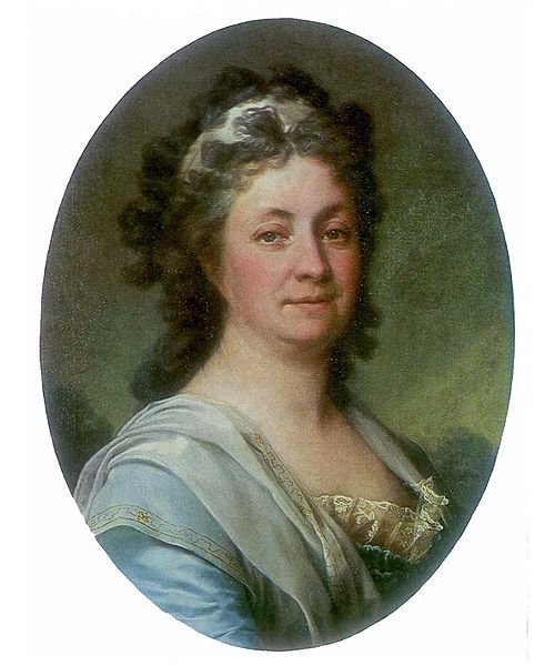 Porträt der Maria Ivanovna Myussar, 1790, Dimitri Gregoriovitch Levitzky