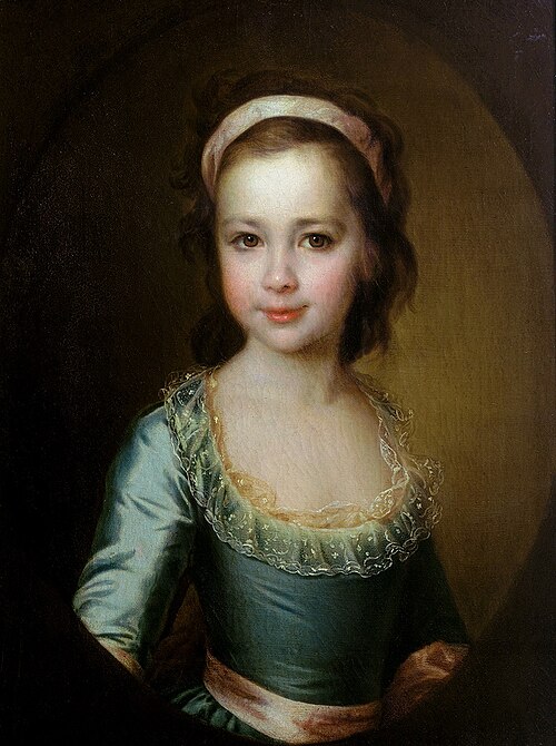 Portrait of Anna Buturlina, 1700, Dimitri Gregoriovitch Levitzky