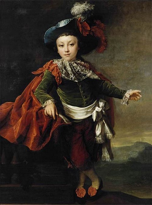 Portrait of F.P. Makerovsky in masquerade costume, 1789, Dimitri Gregoriovitch Levitzky