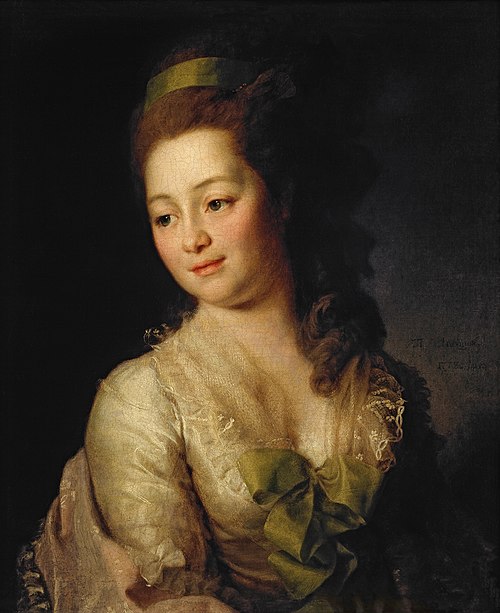 Portrait of Maria Dyakova, 1778, Dimitri Gregoriovitch Levitzky