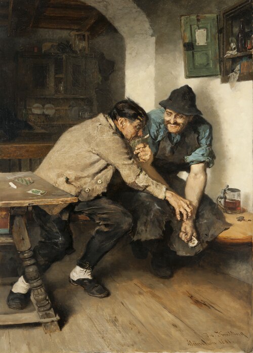 The Card Players, 1881, Joseph Knilling