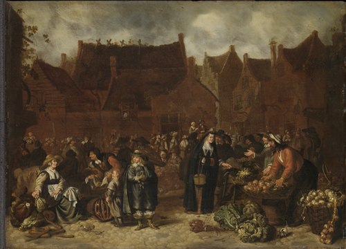 Groentemarkt, 1646, Sybrand van Beest