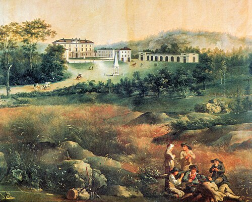 Rosersberg Castle, seen from north., 1803, Louis Belanger