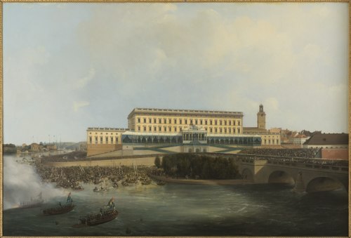 The Acclamation of King Carl XIV Johan of Sweden in 1818, , Carl Stefan Bennet