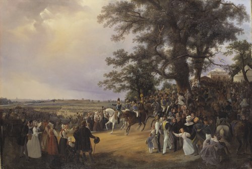 Review in Ladugårdsgärde Fields during Czar Nicolaus' Visit in 1838, , Carl Stefan Bennet