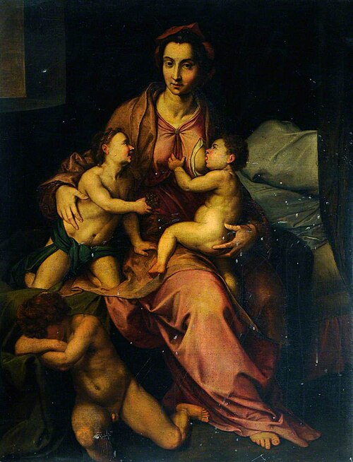 Figure of Charity, , Andrea del Sarto