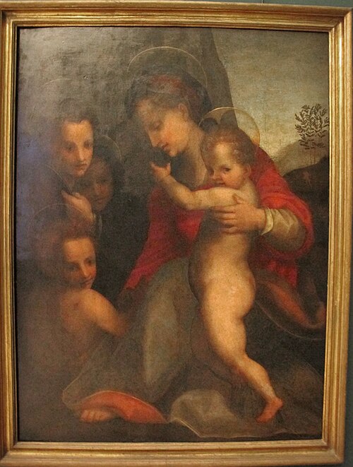 Madonna and Child with Child Saint John and angels, 1518, Andrea del Sarto