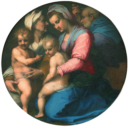 La Vierge, l'Enfant Jésus, sainte Élisabeth et le petit saint Jean, 1512, Andrea del Sarto