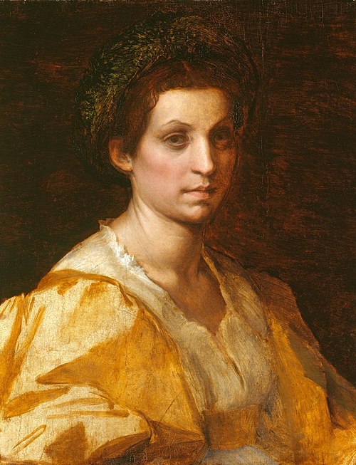 Portrait of a woman in yellow, 1529, Andrea del Sarto