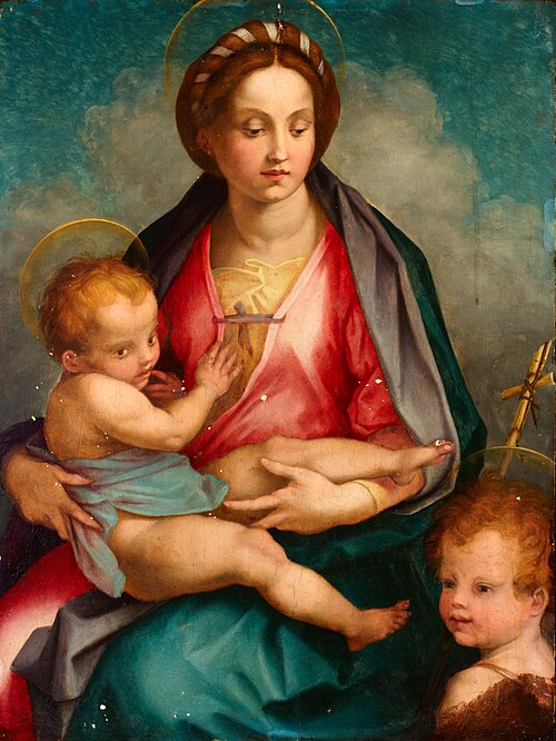 Madonna and Child with St John, 1550, Andrea del Sarto