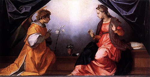 Annonciation, 1528, Andrea del Sarto