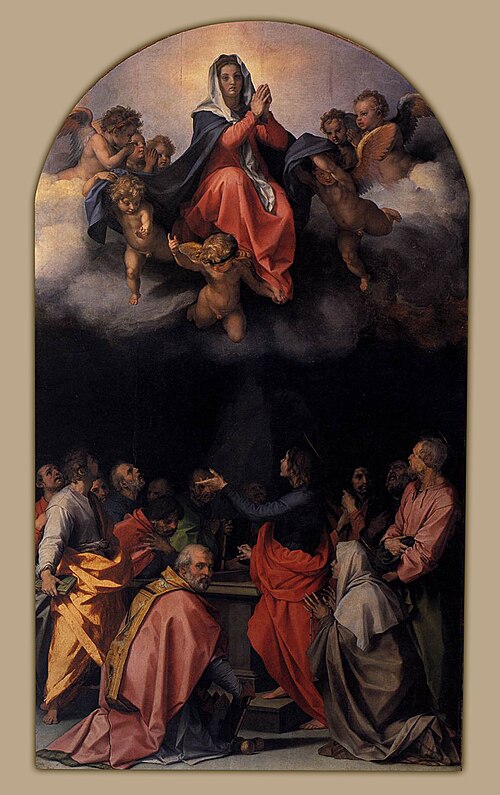L'Assomption de la Vierge (Passerini, Andrea del Sarto), 1526, Andrea del Sarto