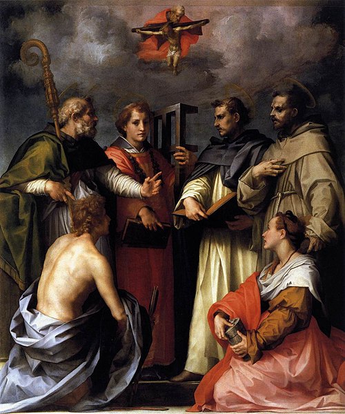 Dispute sur la Trinité, 1517, Andrea del Sarto