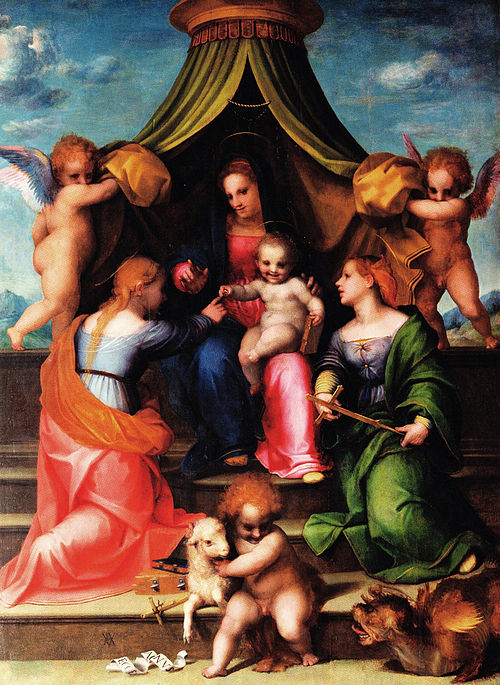 Noces mystiques de sainte Catherine d'Alexandrie, 1512, Andrea del Sarto