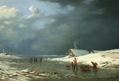 Winter out on the Islands, 1886, Albert Berg