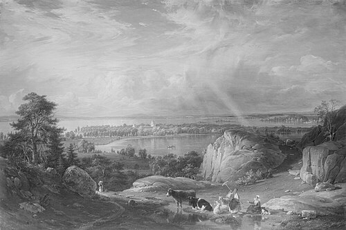 View of Bäckaskog, 1851, Johan Kristian Berger