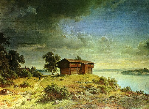 Prospect of Ornäs, 1850, Johan Edvard Bergh
