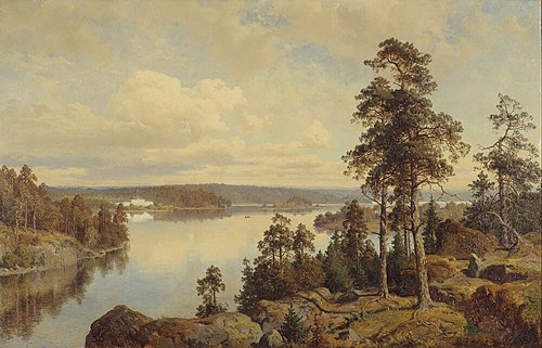 View of Ulriksdal from the Southeast, 1862, Johan Edvard Bergh