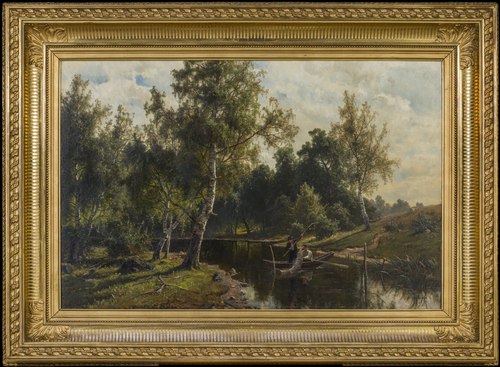 Fishing, 1879, Johan Edvard Bergh