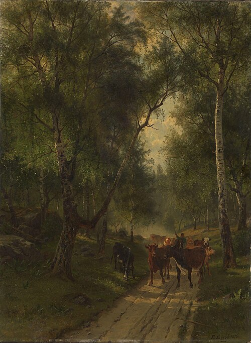 Birch Wood, 1876, Johan Edvard Bergh