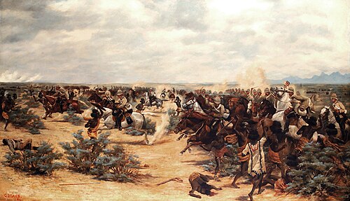 Charge à El Teb, Soudan., 1884, Godfrey Douglas Giles