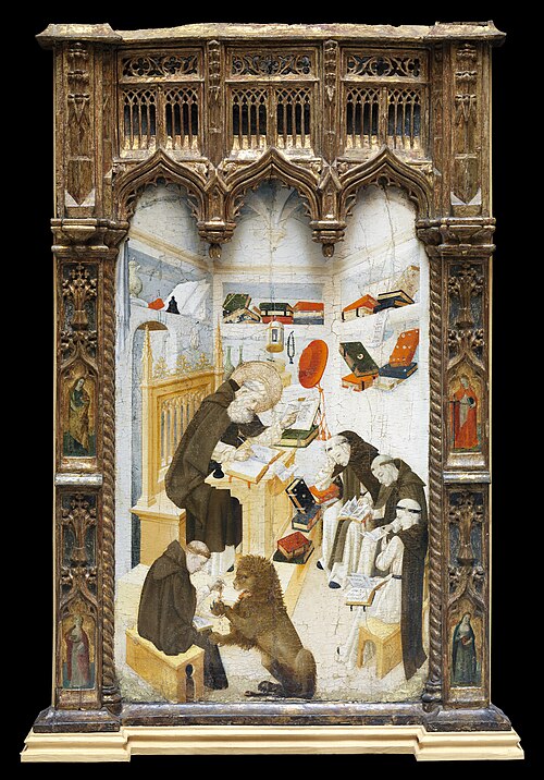 Saint Jerome Translating the Gospels, 1450, Nicolás Francés