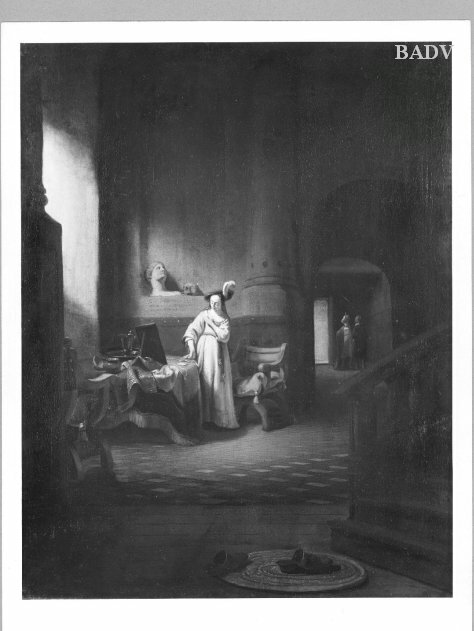 interior with woman, 1653, Christoffel Bisschop
