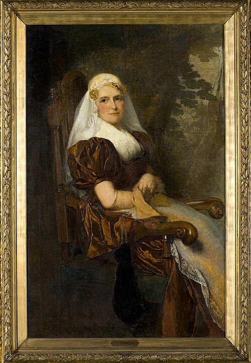 Portrait of Gesina van Calcar (1850-1936), 1880, Christoffel Bisschop